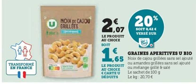Noix de cajou grillées