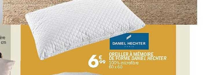 OREILLER À MÉMOIRE DE FORME DANIEL HECHTER