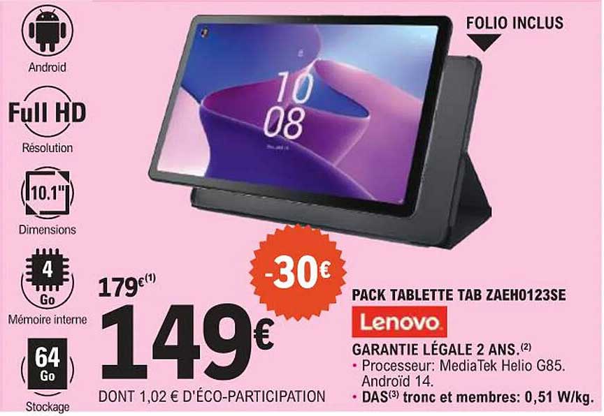 PACK TABLETTE TAB ZAEH0123SE