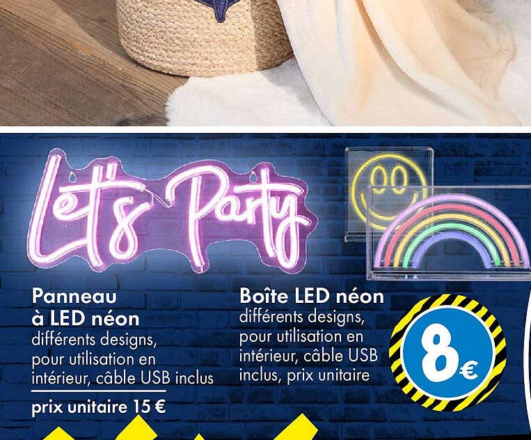 Panneau à LED néon