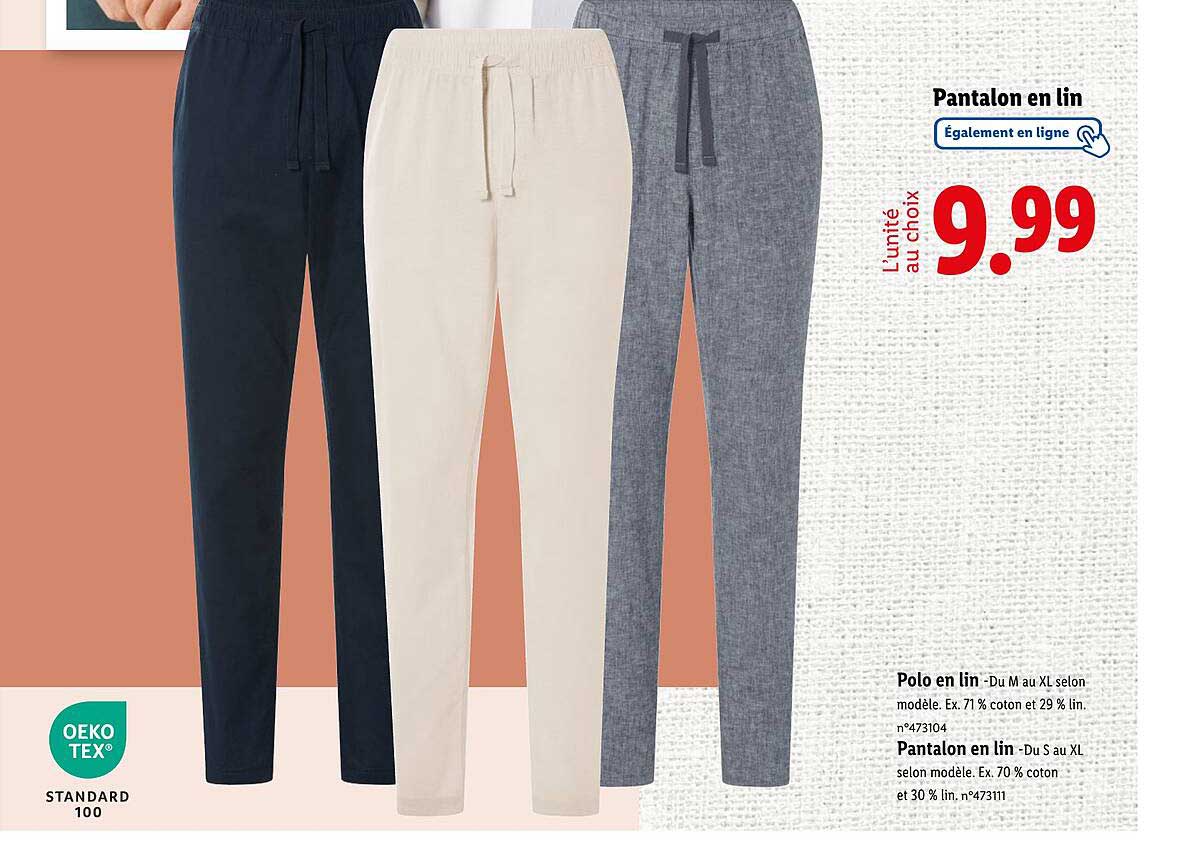 Pantalon en lin