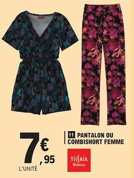 PANTALON OU COMBISHORT FEMME