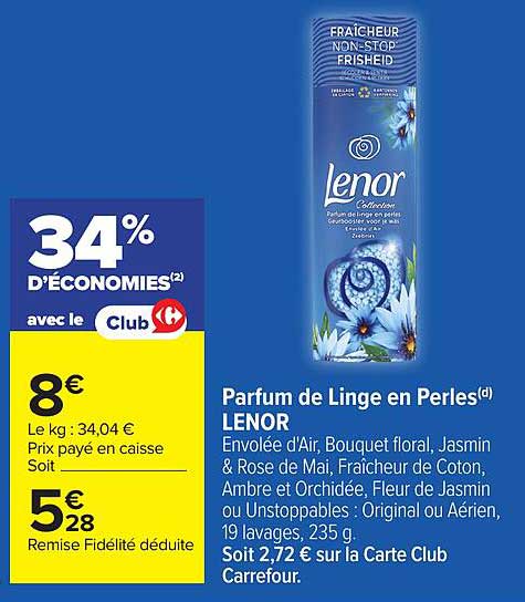 Parfum de Linge en Perles LENOR