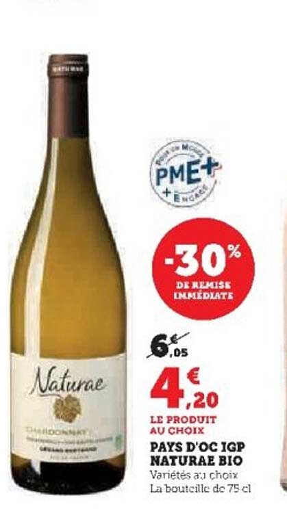 PAYS D'OC IGP NATURAE BIO