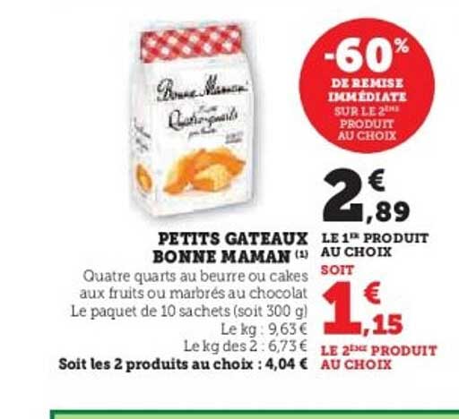 PETITS GATEAUX BONNE MAMAN