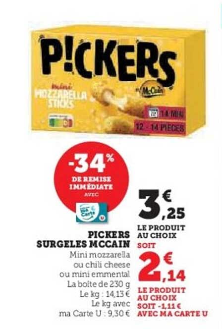 PICKERS SURGELÉS MCCAIN