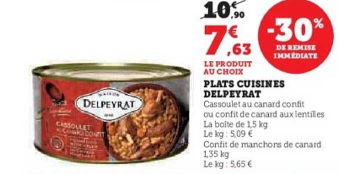PLATS CUISINES DELPEYRAT