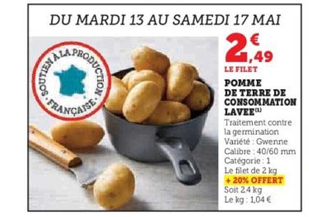 POMME DE TERRE DE CONSOMMATION LA VÉRITABLE