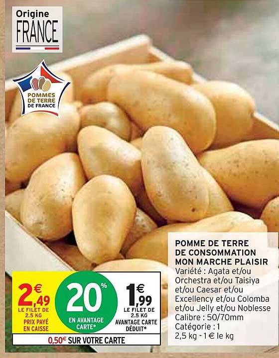 POMME DE TERRE DE CONSOMMATION MON MARCHE PLAISIR
