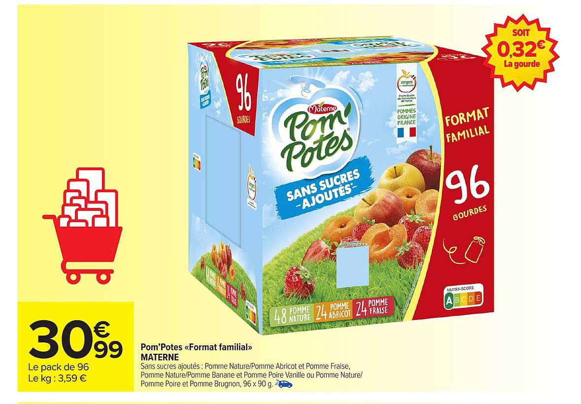 Pom'Potes «Format familial» MATERNE