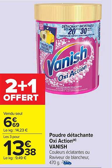 Poudre détachante Oxi Action(d) VANISH