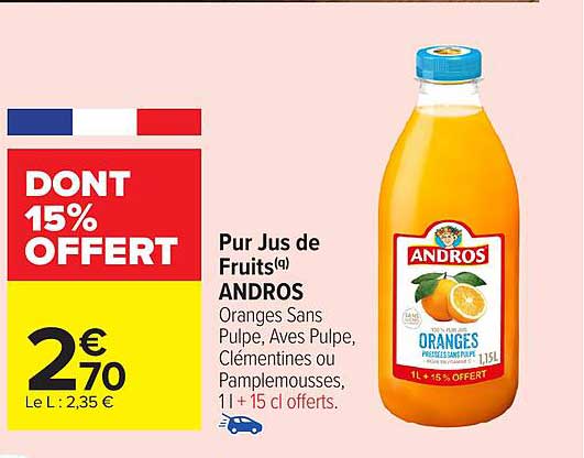 Pur Jus de Fruits Andros