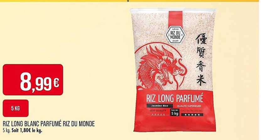 RIZ LONG BLANC PARFUMÉ RIZ DU MONDE