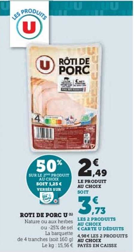 Rôti de Porc U