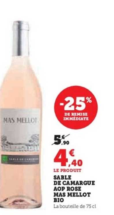 SABLE DE CAMARGUE AOP ROSE MAS MELLLOT BIO