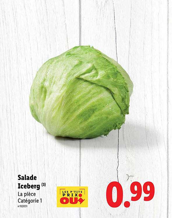 Salade Iceberg (3) La pièce Catégorie 1