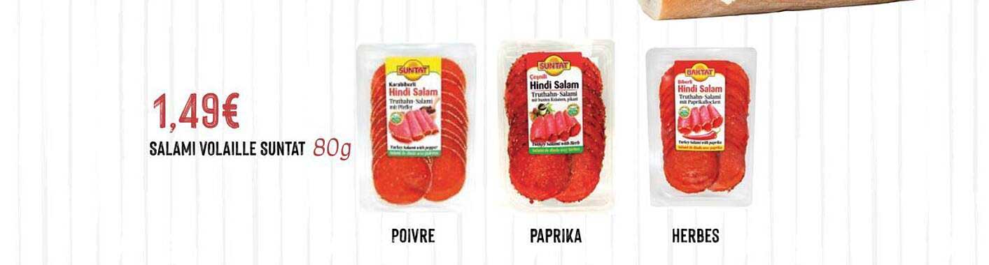 SALAMI VOLAILLE SUNTAT 80g