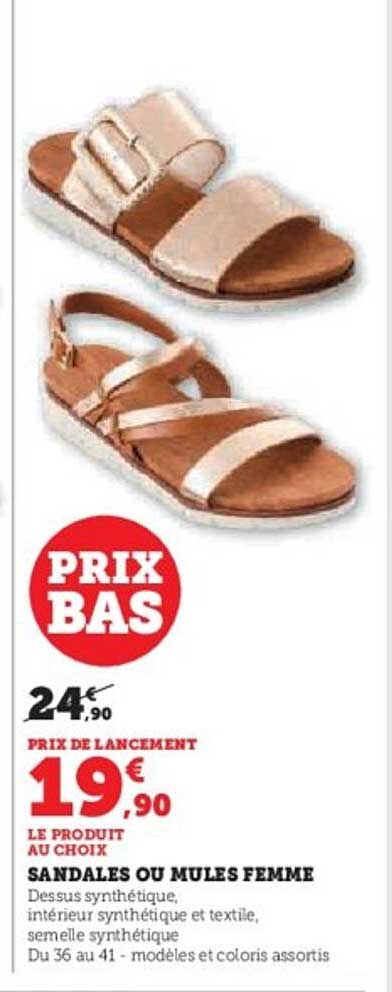 SANDALES OU MULES FEMME