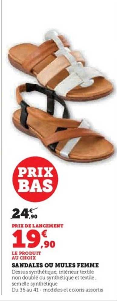 SANDALES OU MULES FEMME
