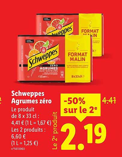 Schweppes Agrumes zéro