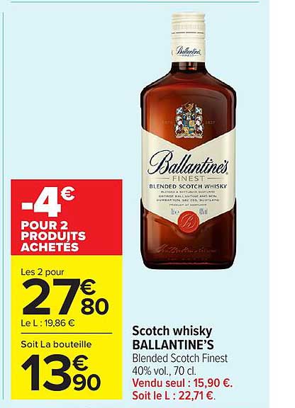 Scotch whisky BALLANTINE’S