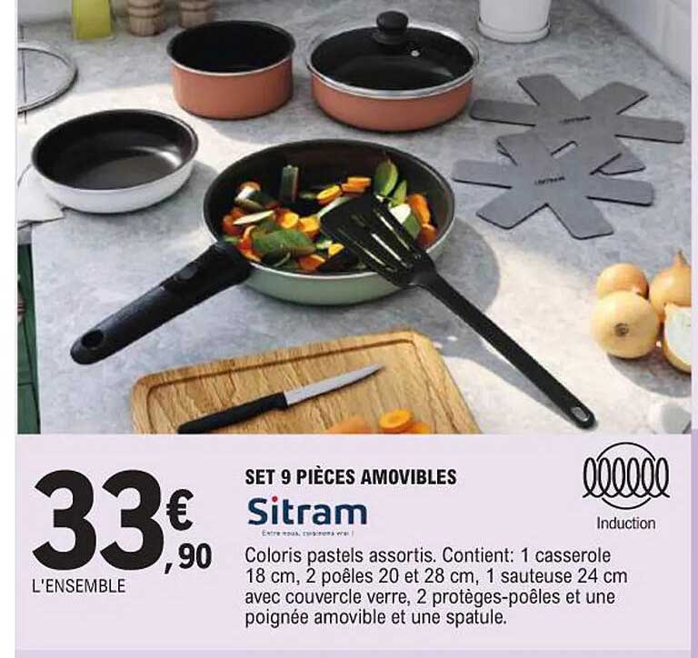 SET 9 PIÈCES AMOVIBLES SitraM