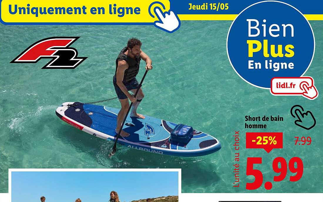 Short de bain homme
