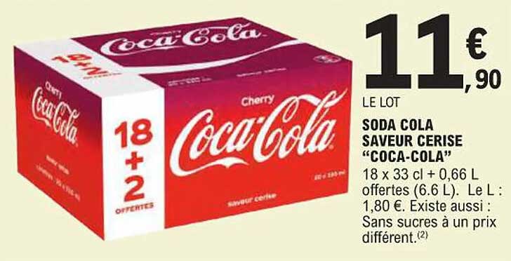 SODA COLA SAVEUR CERISE “COCA-COLA”