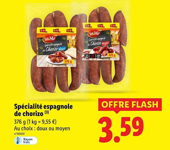 Spécialité espagnole de chorizo
