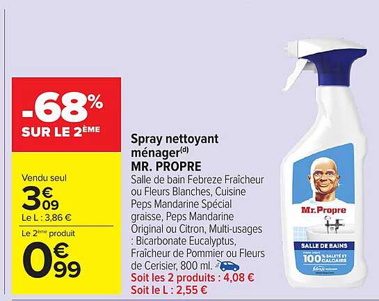 Spray nettoyant ménager(d) MR. PROPRE