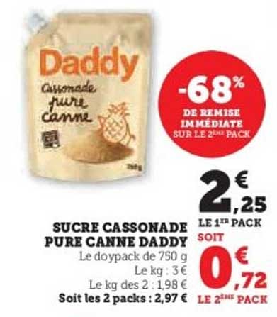 SUCRE CASSONADE PURE CANNE DADDY