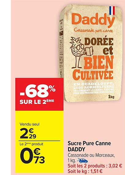 Sucre Pur Canne DADDY