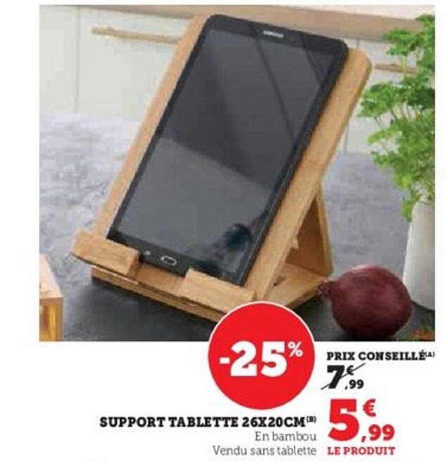 SUPPORT TABLETTE 26X20CM