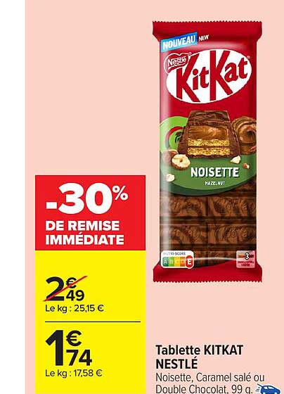 Tablette KITKAT NESTLÉ