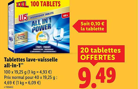 Tablettes lave-vaisselle all-in-1**