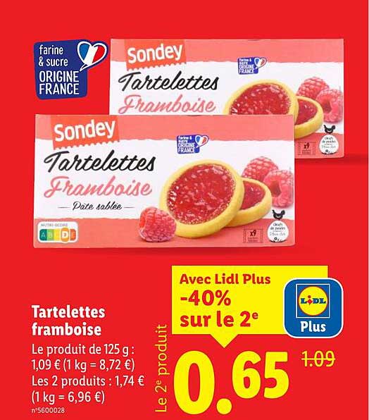 Tartelettes framboise