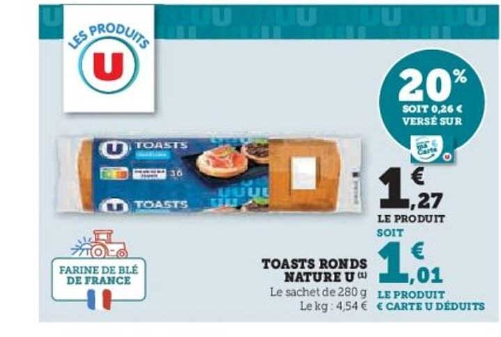 TOASTS RONDS NATURE U