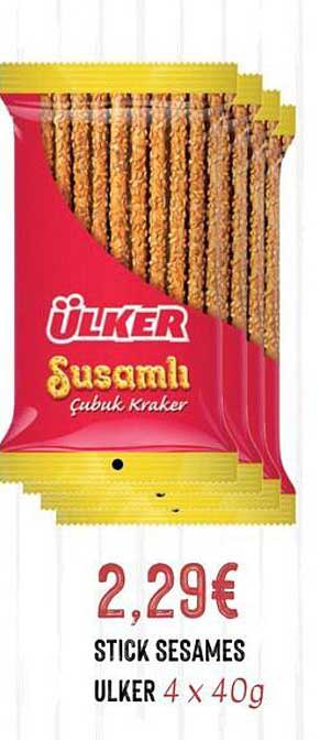 Ulker Susamlı Çubuk Kraker 4 x 40g