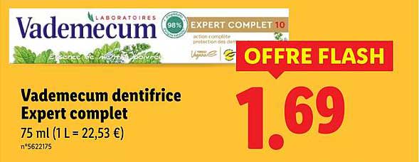 Vademecum dentifrice Expert complet