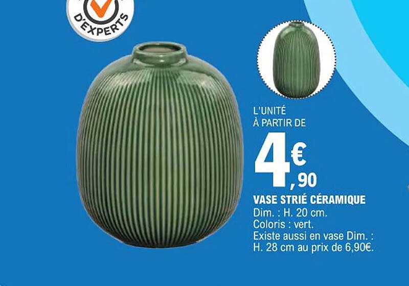 VASE STRIÉ CÉRAMIQUE
