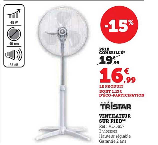 VENTILATEUR SUR PIED