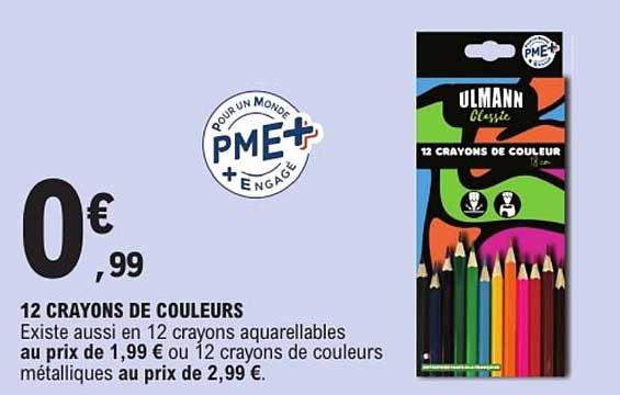12 CRAYONS DE COULEUR