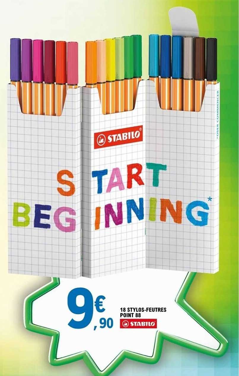 18 STYLOS-FEUTRES POINT 88