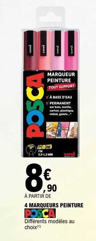 4 MARQUEURS PEINTURE POSCA