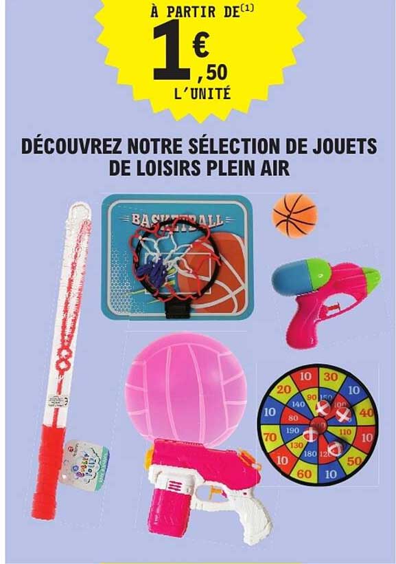 À partir de 1€ l’unité