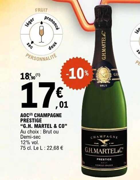 AOC Champagne Prestige "G.H. MARTEL & CO"