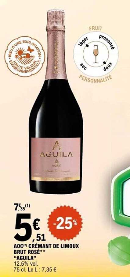 AOC Crémant de Limoux Brut Rosé "Aguila"