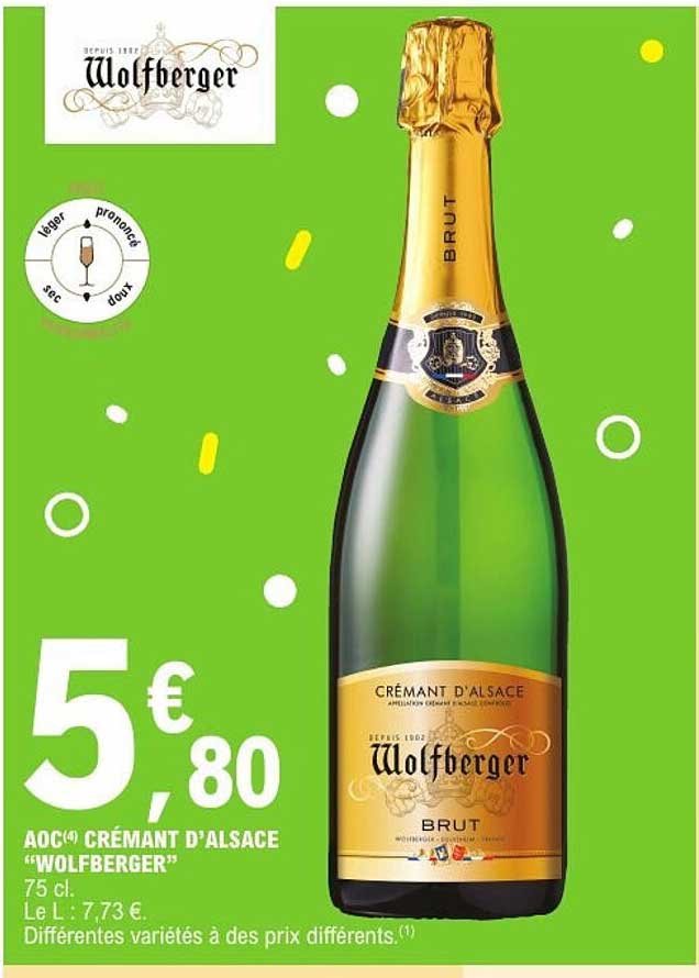 AOC(4) CRÉMANT D'ALSACE "WOLFBERGER"