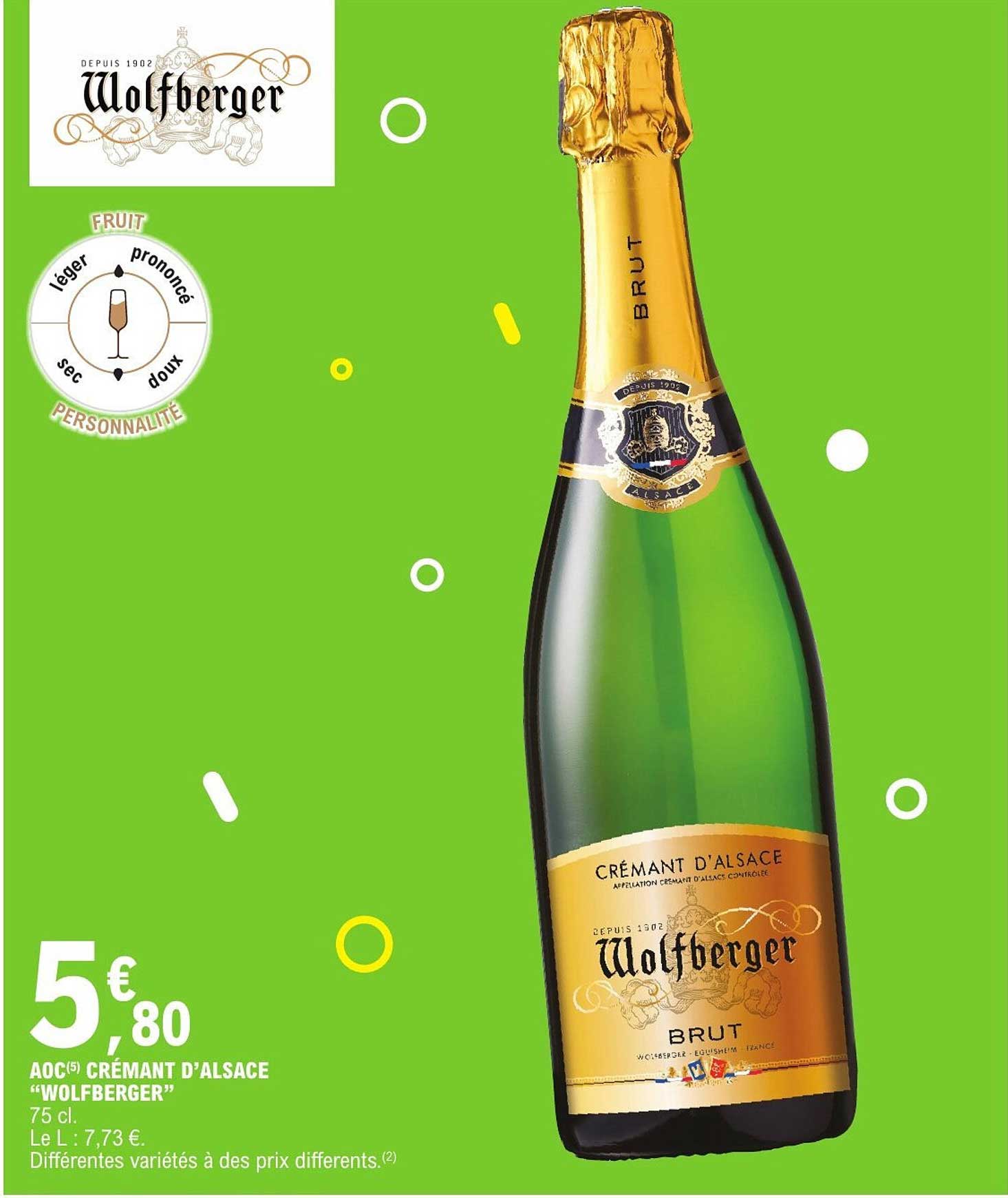 AOC(5) CRÉMANT D'ALSACE "WOLFBERGER"
