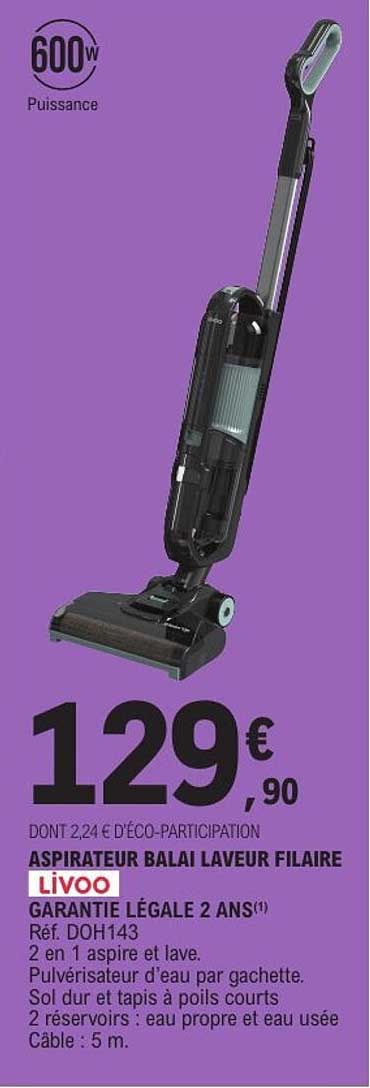 ASPIRATEUR BALAI LAVEUR FILAIRE